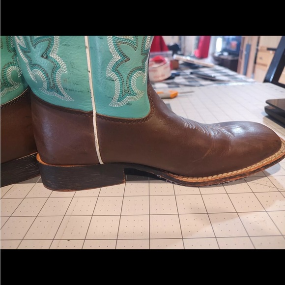 Justin Boots Squared Toe Women's Size 6D | Western Cowgirl Fashion - Picture 11 of 13